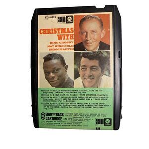 Christmas With Bing Crosby Nat King Cole Dean Martin 8 Track Tape Capitol Vtg